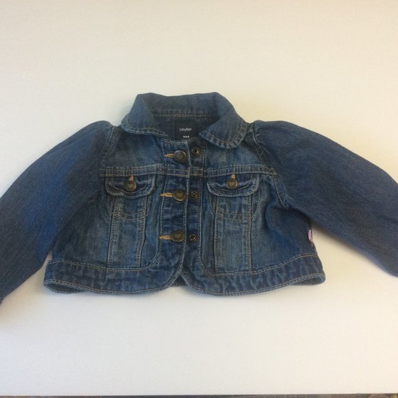 Baby Gap Denim Toddler Girls Jacket 6-12 mos - Picture 1 of 6
